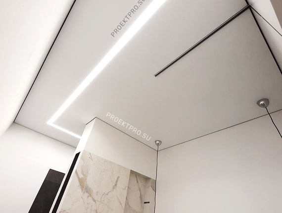 Преимущества установки световых линий в потолок