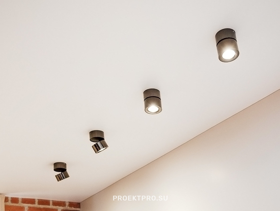 Накладные встраиваемые светильники в натяжной потолок