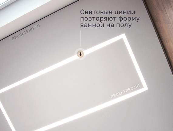 Преимущества установки световых линий в потолок